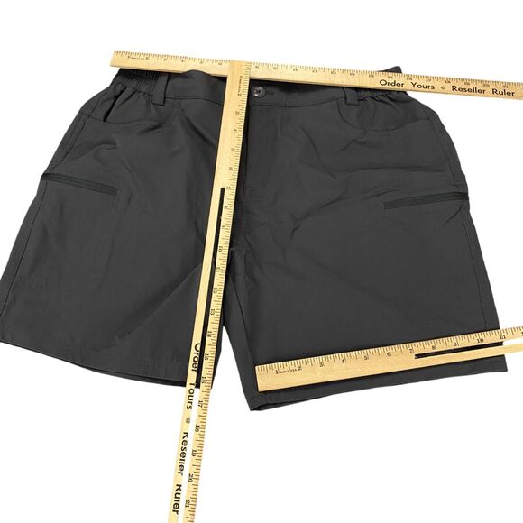 Willit Athletic Outdoor Cargo Shorts Womens Large Gray Stretch Zip Pockets Golf - Picture 3 of 11